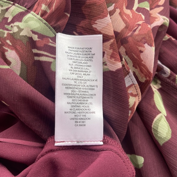 Floral Chiffon Tiered A-Line Skirt - Picture 9 of 10